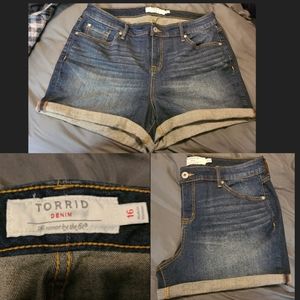 Dark Wash Torrid Shorts